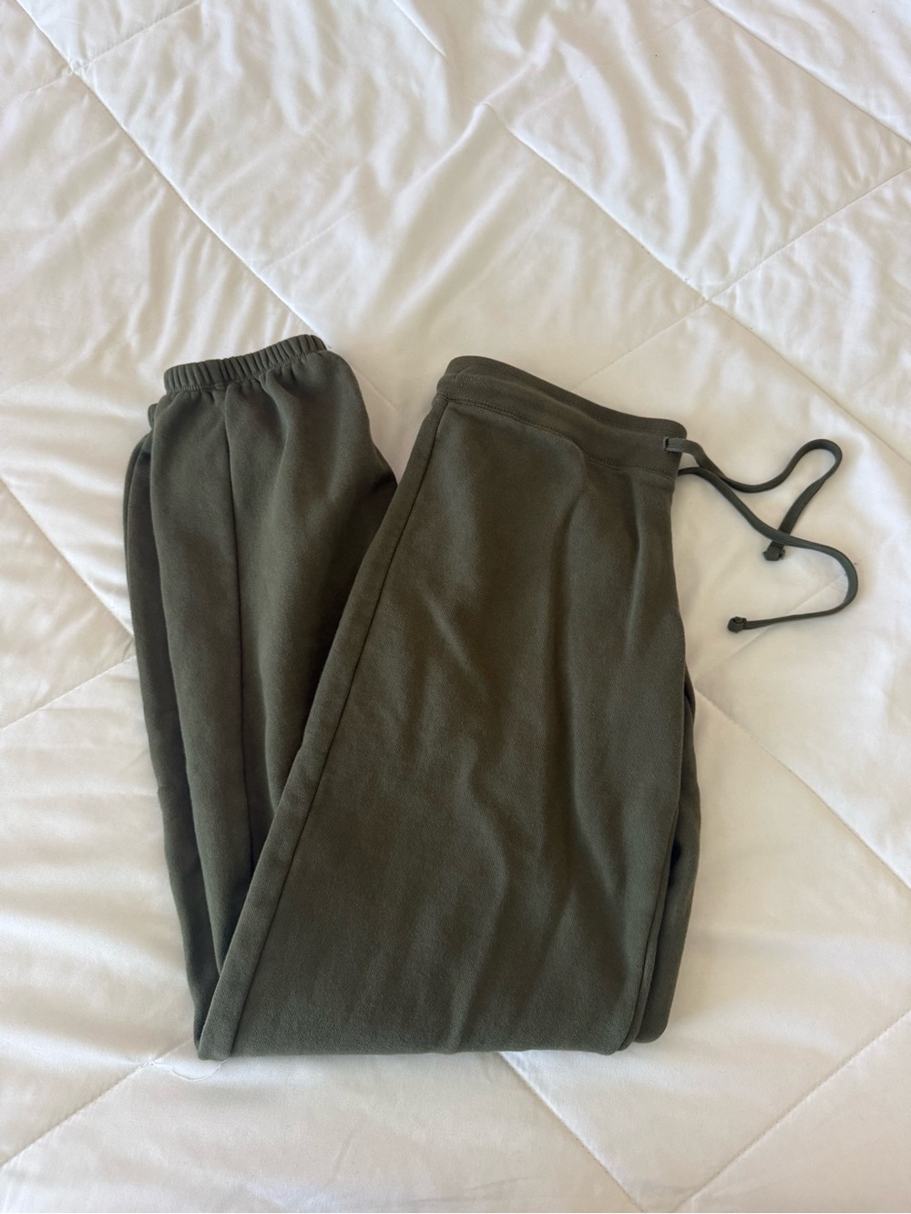 Brandy Melville Olive Green Track Joggers